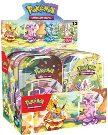 Pokémon Prismatische Entwicklungen Mini Tin Display (DE)
